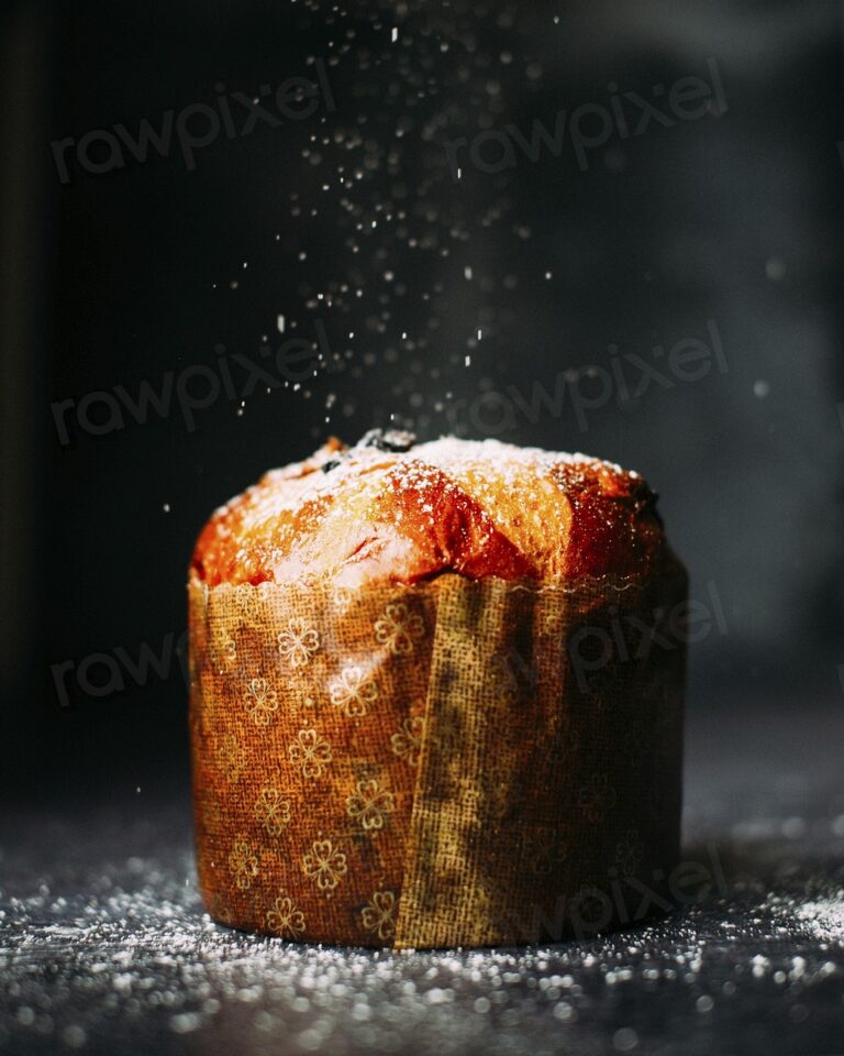 A muffin wrapped in paper